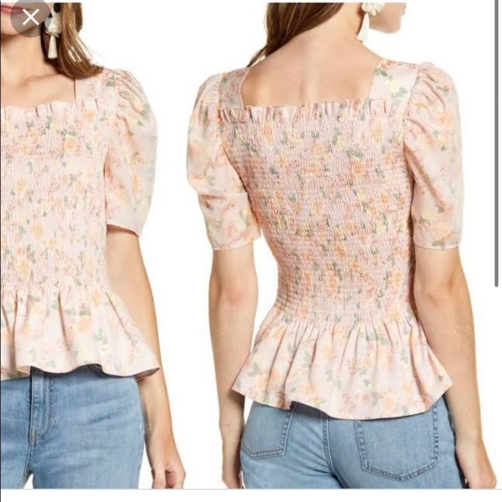 Rachel Parcell Puff Sleeve Top